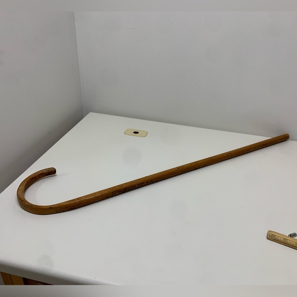 Antique 77th Nevins Twp 4-H Fontanet Bean Dinner Cane Walking Stick - Picture 16 of 16